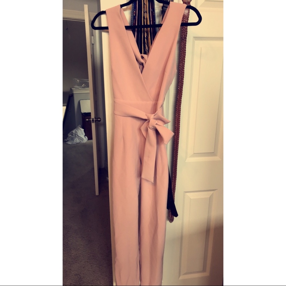 Pale pink jumpsuit